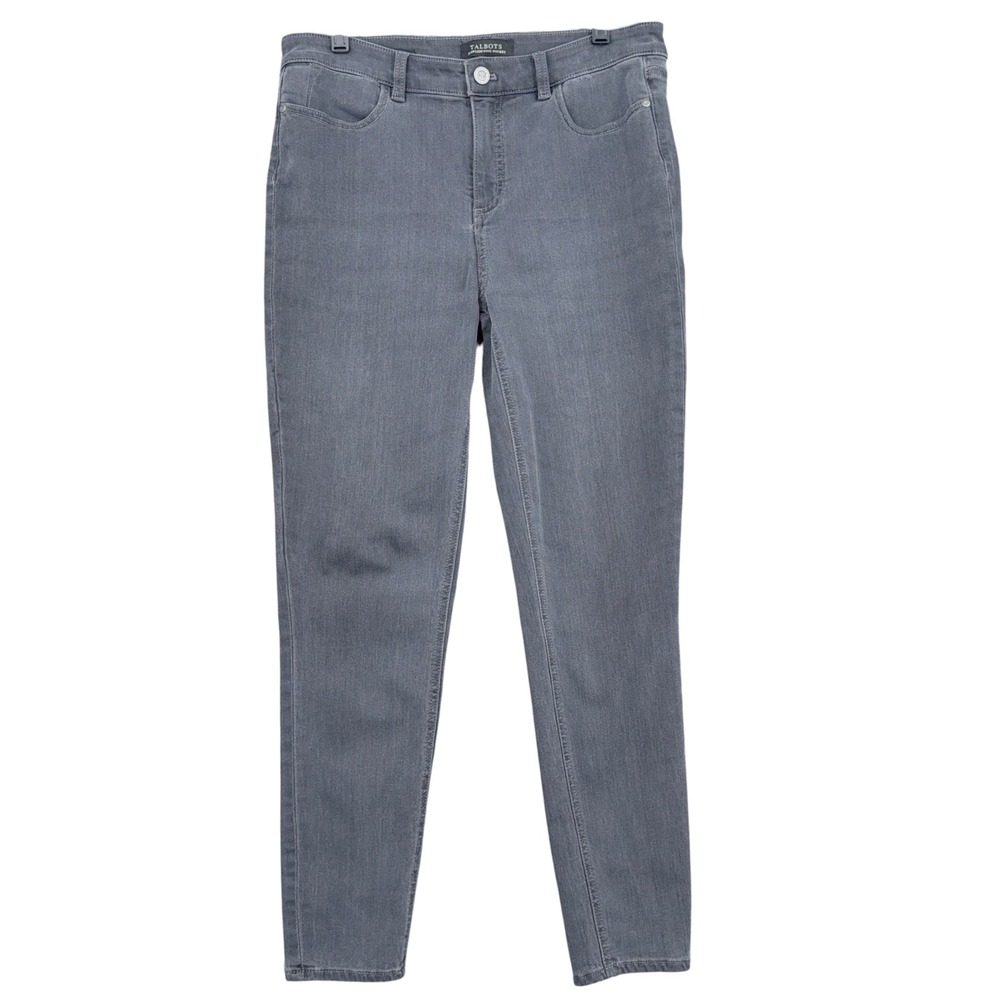 Talbots Flawless Five-Pocket Jegging Women 10 Cotton Blend Gray